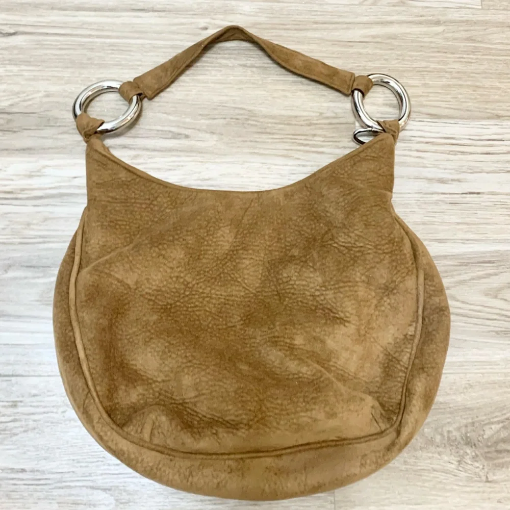 Bosom Buddy Bags Big Hobo Tote Slouchy Bag Vegan Suede 14”x18”